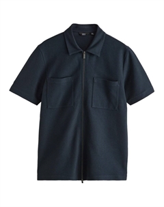 Рубашка на пуговицах классического кроя, темно-синий Next