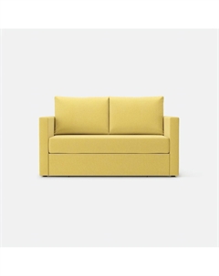 Диван-кровать с узкими подлокотниками и вперд-выкатным механизмом желтый So'home