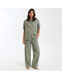 Пижама в клетку виши синий La redoute collections