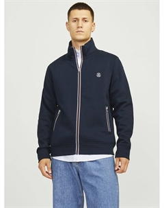 Олимпийка с воротником-стойкой синий Jack & jones