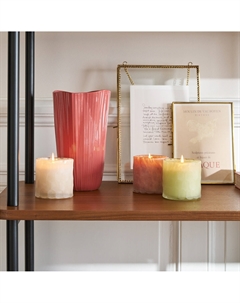 Ваза граненая из керамики Akaria розовый La redoute interieurs