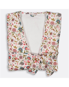 Халат-кимоно из хлопковой вуали с махровой подкладкой Shirley бежевый La redoute interieurs