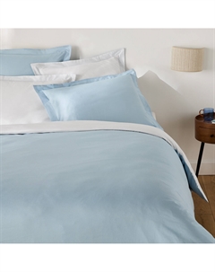 Пододеяльник двухцветный из хлопка Scenario синий La redoute interieurs