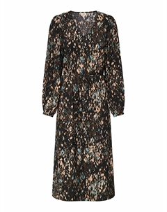 Платье длинное с принтом синий Jdy