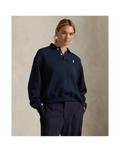 Толстовка-поло с длинным рукавом синий Polo ralph lauren