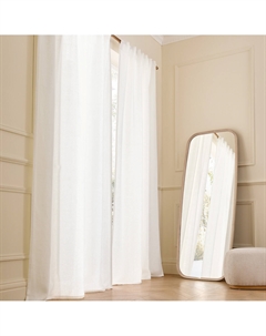 Штора из плотной льняной ткани скрытые петли Cedal белый Am.pm.