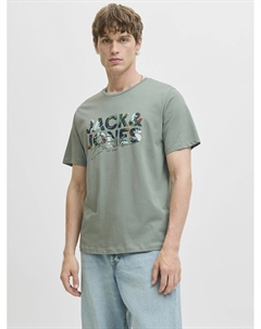 Футболка с короткими рукавами Geplas зеленый Jack & jones