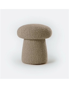 Пуф с обивкой из искусственного меха бежевый Laredoute