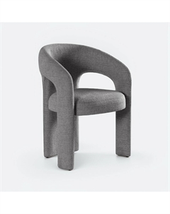 Стул с обивкой из шеннила серый So'home