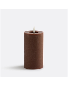 Свеча светодиодная с текстурированной поверхностью В15 см Caspar каштановый La redoute interieurs