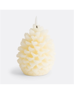 Свеча в форме сосновой шишки светодиодная из воска В13 см Caspar бежевый La redoute interieurs