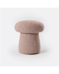 Пуф с обивкой из искусственного меха розовый So'home