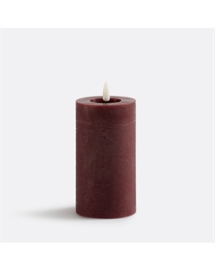 Свеча светодиодная с текстурированной поверхностью В15 см Caspar красный La redoute interieurs