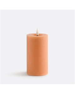 Свеча светодиодная с текстурированной поверхностью из воска В15 см Caspar оранжевый La redoute interieurs
