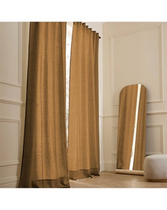 Штора из стираного льна с потайными патами Tojos каштановый Am.pm.