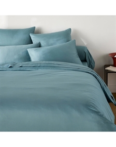 Пододеяльник из хлопкового сатина Opale синий La redoute interieurs