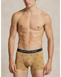 Комплект из 3 классических трусов-боксеров из эластичного хлопка каштановый Polo ralph lauren