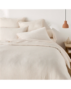 Пододеяльник из осветленного льна Linot Ray белый La redoute interieurs