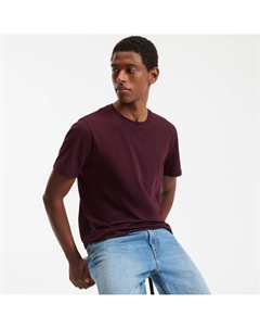 Футболка с круглым вырезом красный La redoute collections