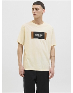 Футболка с короткими рукавами Hayato бежевый Jack & jones