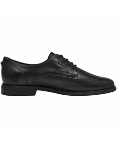 Ботинки дерби из кожи черный Tamaris