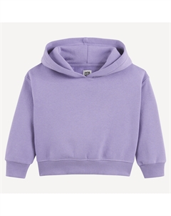 Свитшот с капюшоном из мольтона розовый La redoute collections