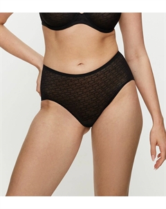 Кружевные трусы макси Signature Sheer черный Triumph