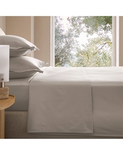 Простыня из хлопкового сатина Galor бежевый Am.pm.