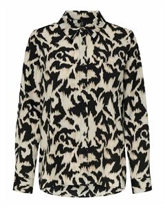 Блузка с принтом черный Only