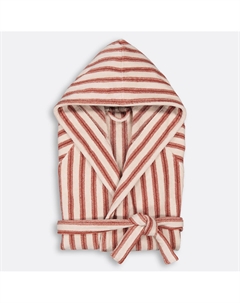 Халат с капюшоном из бархатистой махровой ткани Makeba каштановый La redoute interieurs