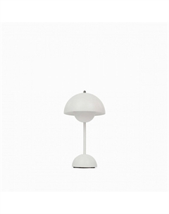 Настольный светильник из металла диаметр 16 белый Laredoute