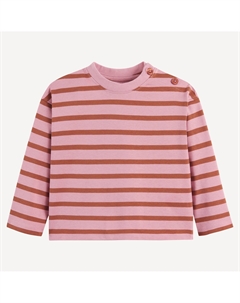 Лонгслив в полоску розовый La redoute collections
