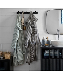 Халат с капюшоном из махровой ткани 400 гм Malo серый La redoute interieurs