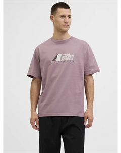 Футболка с круглым вырезом Jcotier розовый Jack & jones