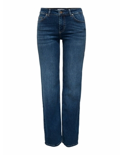 Джинсы прямого кроя синий Only