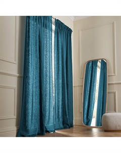 Штора из стираного льна с оборкой Private синий Am.pm.