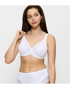 Бюстгальтер облегающий Modern Lace Cotton белый Triumph