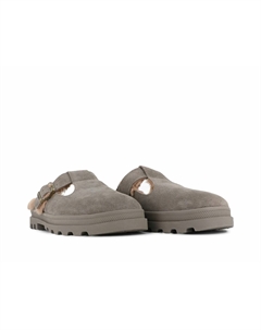 Сабо Dunelite Pyla Warm из замши серый Palladium