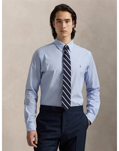 Рубашка прямая из поплина синий Polo ralph lauren