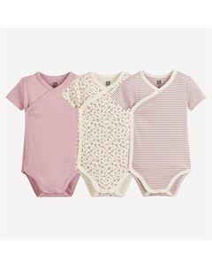 Комплект из 3 двубортных боди с короткими рукавами другие La redoute collections