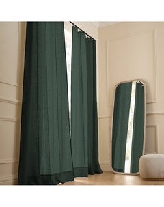 Штора из стираного льна Tojos зеленый Am.pm.