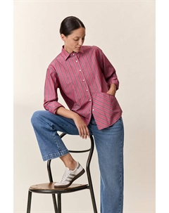 Рубашка в полоску CHEZ розовый Leon and harper
