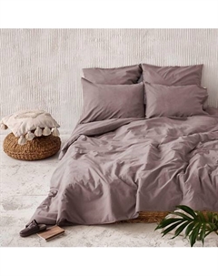 Постельное белье "Куки" Евро Вареный хлопок 240х260 Капучино Pasionaria