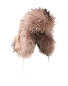 Меховая шапка-ушанка Саша из лисы Furland