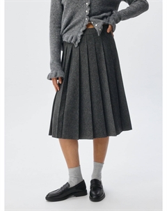 Юбка со складками с меланжевым эффектом Sela