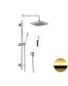 Душевая система Infinity I09S07ODO цвет Золото глянцевое Remer