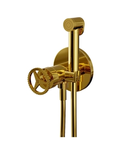 Гигиенический душ со смесителем Chrono CH65WDO цвет Золото глянцевое Remer