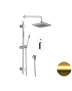 Душевая система Infinity I09S07OBG цвет Золото брашированное Remer