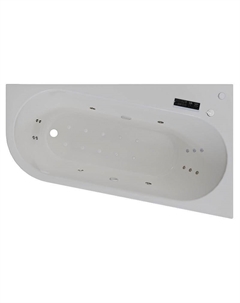 Акриловая ванна Вальс Прима 170x100 R 1-83-2-2-0-357 цвет Белый с гидромассажем Люкс Хром Radomir