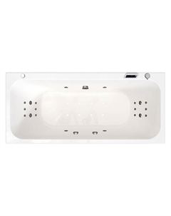 Акриловая ванна Прованс 180x80 1-83-2-0-0-185 цвет Белый с гидромассажем Люкс Хром Radomir
